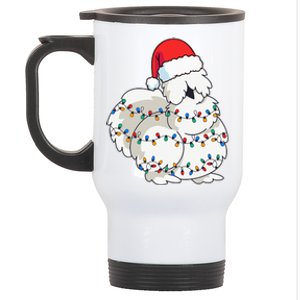 Silkie Silky Chicken Funny Christmas Stainless Steel Travel Mug