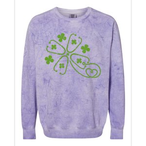 Shamrock Stethoscope Clover St Patricks Day Nurse RN Irish Colorblast Crewneck Sweatshirt