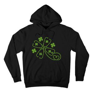 Shamrock Stethoscope Clover St Patricks Day Nurse RN Irish Hoodie