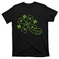 Shamrock Stethoscope Clover St Patricks Day Nurse RN Irish T-Shirt