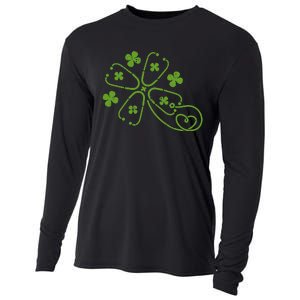 Shamrock Stethoscope Clover St Patricks Day Nurse RN Irish Cooling Performance Long Sleeve Crew