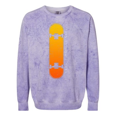 Skateboarding Skateboard Clothing Skateboarder Skateboard Colorblast Crewneck Sweatshirt