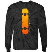 Skateboarding Skateboard Clothing Skateboarder Skateboard Tie-Dye Long Sleeve Shirt