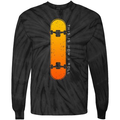 Skateboarding Skateboard Clothing Skateboarder Skateboard Tie-Dye Long Sleeve Shirt