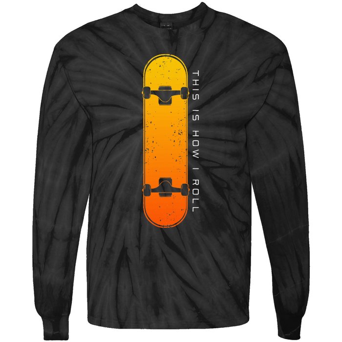 Skateboarding Skateboard Clothing Skateboarder Skateboard Tie-Dye Long Sleeve Shirt