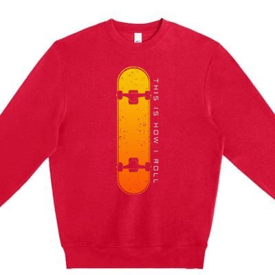 Skateboarding Skateboard Clothing Skateboarder Skateboard Premium Crewneck Sweatshirt