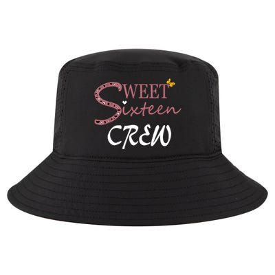 Sweet Sixteen Crew, Celebración De Cumpleaños 16 Tripulación Cool Comfort Performance Bucket Hat