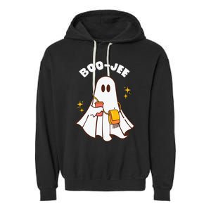 Spooky Season Cute Ghost Halloween Costume Boujee Boo Jee Garment-Dyed Fleece Hoodie