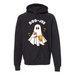 Spooky Season Cute Ghost Halloween Costume Boujee Boo Jee Premium Hoodie