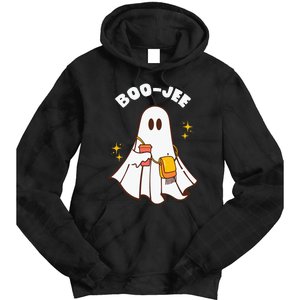 Spooky Season Cute Ghost Halloween Costume Boujee Boo Jee Tie Dye Hoodie