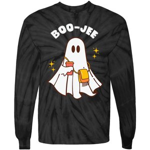 Spooky Season Cute Ghost Halloween Costume Boujee Boo Jee Tie-Dye Long Sleeve Shirt