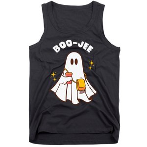 Spooky Season Cute Ghost Halloween Costume Boujee Boo Jee Tank Top