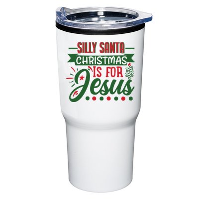 Silly Santa Christmas Is For Jesus Holiday Tumbler