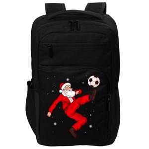 Soccer Santa Christmas Boys Sport Player Xmas Pajamas Funny Gift Impact Tech Backpack