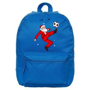 Soccer Santa Christmas Boys Sport Player Xmas Pajamas Funny Gift 16 in Basic Backpack