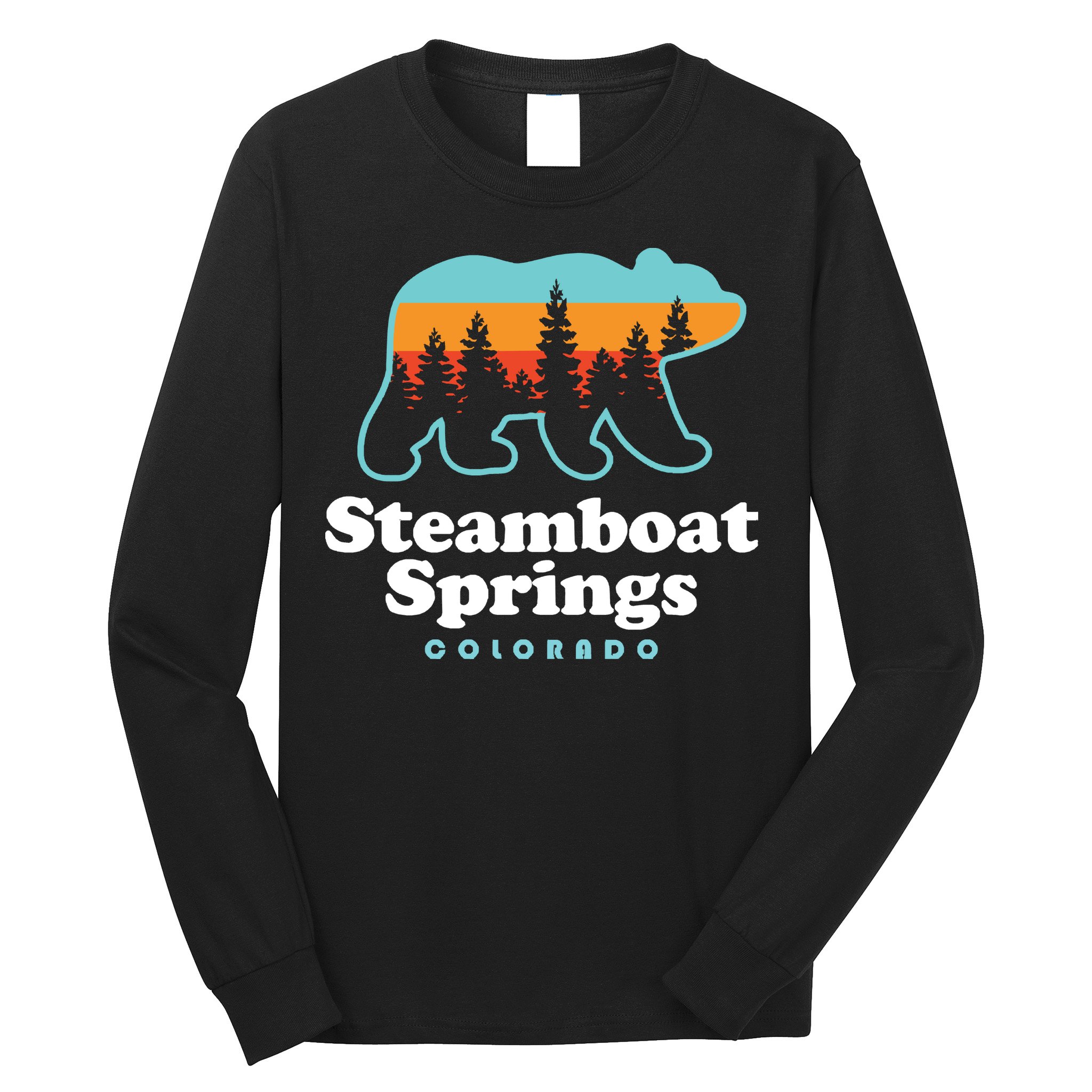 Steamboat Springs Colorado Bear Mountain Skiing Long Sleeve Shirt