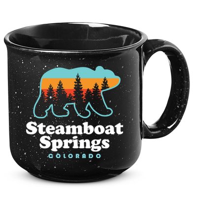 Steamboat Springs Colorado Bear Mountain Skiing 15oz Campfire Ceramic Mug