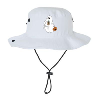 Spooky Season Cute Little Ghost Ice Coffee Halloween Costume Cool Gift Legacy Cool Fit Booney Bucket Hat