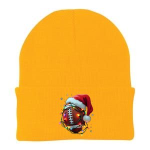 Santa Sports Christmas Football Player Knit Cap Winter Beanie