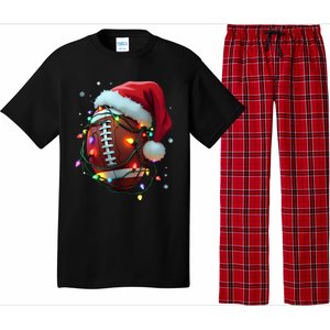 Santa Sports Christmas Football Player Pajama Set