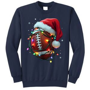 Santa Sports Christmas Football Player Sweatshirt