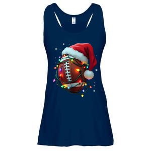 Santa Sports Christmas Football Player Ladies Essential Flowy Tank