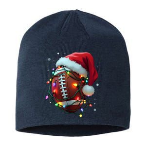 Santa Sports Christmas Football Player Sustainable Beanie