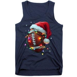 Santa Sports Christmas Football Player Tank Top