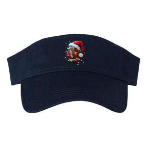 Santa Sports Christmas Football Player Valucap Bio-Washed Visor