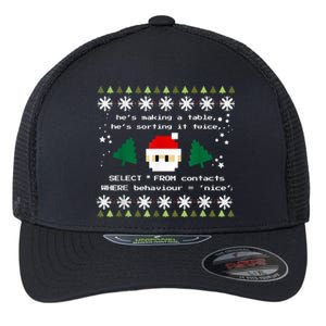 SQL Santa Claus Database Clause Developer Code DB Programmer Flexfit Unipanel Trucker Cap