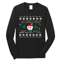 SQL Santa Claus Database Clause Developer Code DB Programmer Long Sleeve Shirt