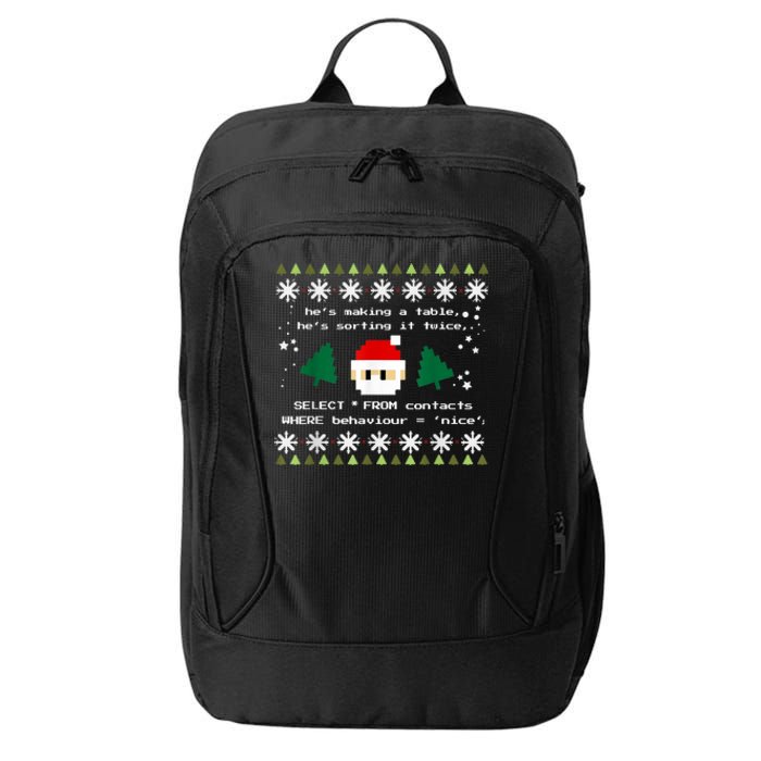 SQL Santa Claus Database Clause Developer Code DB Programmer City Backpack