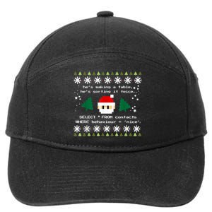 SQL Santa Claus Database Clause Developer Code DB Programmer 7-Panel Snapback Hat