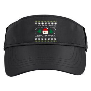 SQL Santa Claus Database Clause Developer Code DB Programmer Adult Drive Performance Visor