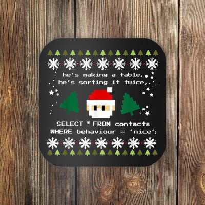 SQL Santa Claus Database Clause Developer Code DB Programmer Coaster