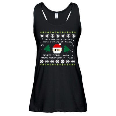 SQL Santa Claus Database Clause Developer Code DB Programmer Ladies Essential Flowy Tank