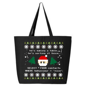 SQL Santa Claus Database Clause Developer Code DB Programmer 25L Jumbo Tote