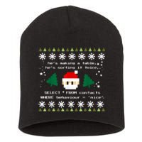 SQL Santa Claus Database Clause Developer Code DB Programmer Short Acrylic Beanie