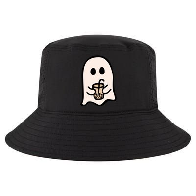 Spooky Season Cute Little Ghost Ice Coffee Halloween Funny Gift Cool Comfort Performance Bucket Hat