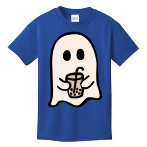 Spooky Season Cute Little Ghost Ice Coffee Halloween Funny Gift Kids T-Shirt