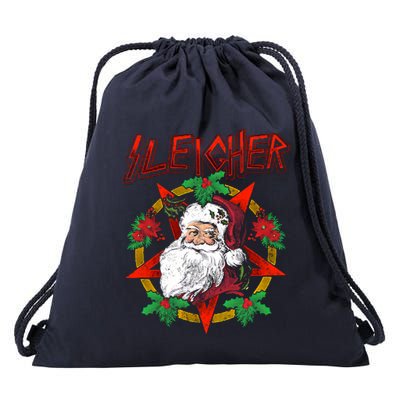Sleigher Santa Claus Christmas Drawstring Bag