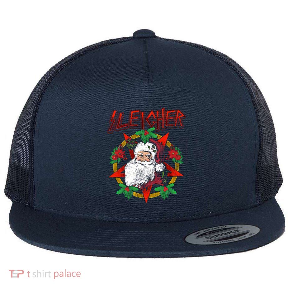 Sleigher Santa Claus Christmas Flatbill Hat