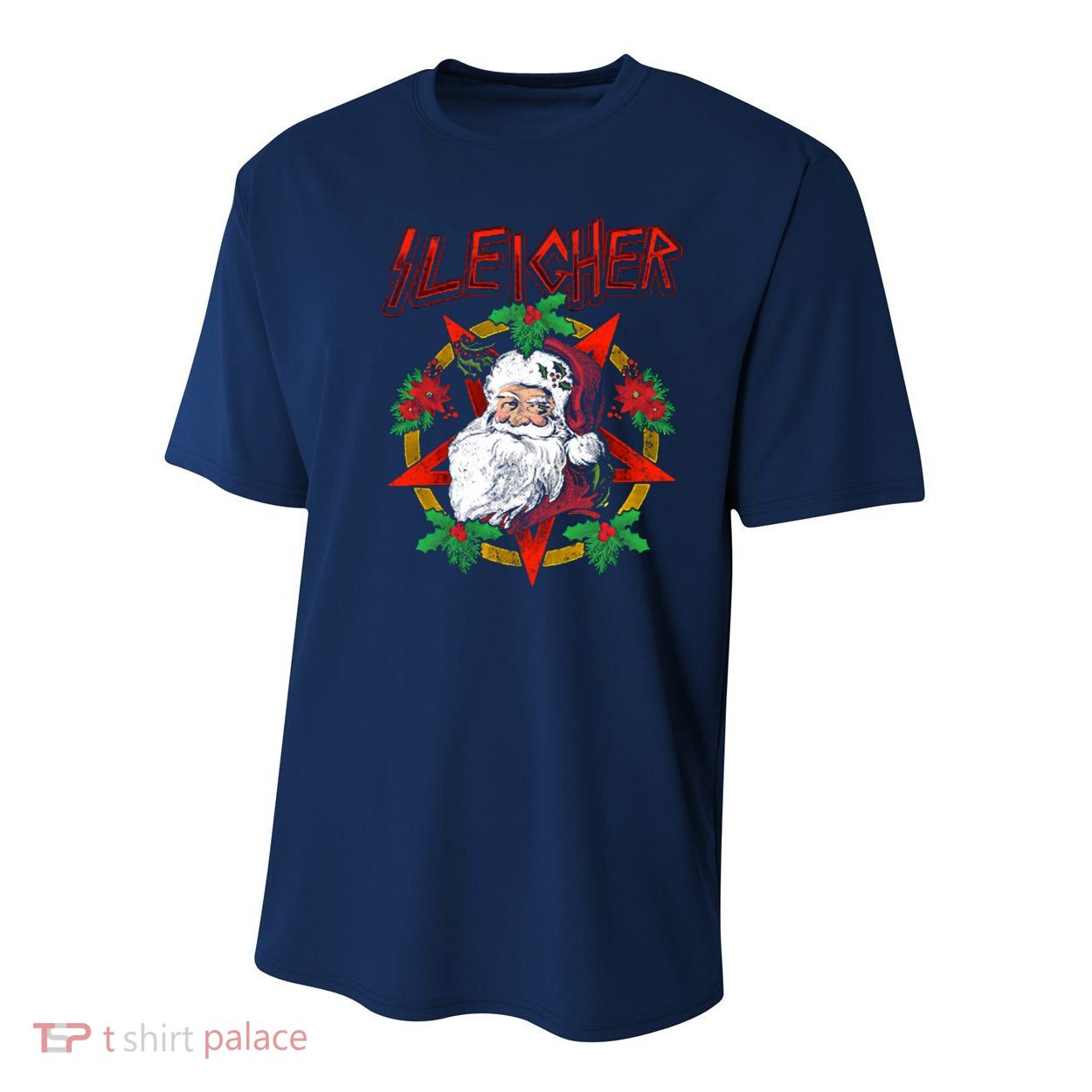 Sleigher Santa Claus Christmas Youth Performance Sprint T-Shirt