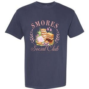 Smores Social Club Picnic Camping Camper Campfire Garment-Dyed Heavyweight T-Shirt