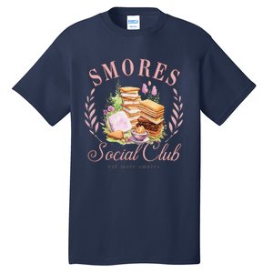 Smores Social Club Picnic Camping Camper Campfire Tall T-Shirt