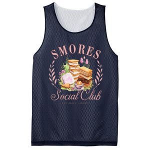 Smores Social Club Picnic Camping Camper Campfire Mesh Reversible Basketball Jersey Tank