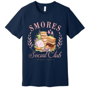 Smores Social Club Picnic Camping Camper Campfire Premium T-Shirt