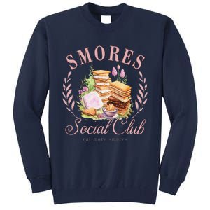 Smores Social Club Picnic Camping Camper Campfire Tall Sweatshirt