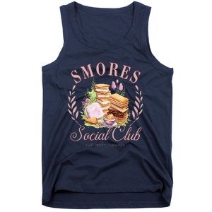 Smores Social Club Picnic Camping Camper Campfire Tank Top