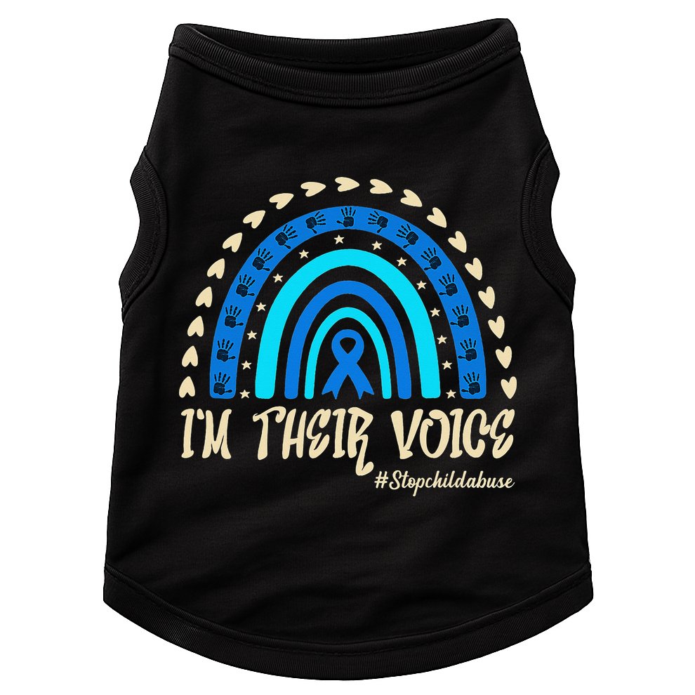 Support Squad Child Abuse Prevention Month Awareness April Doggie Tank